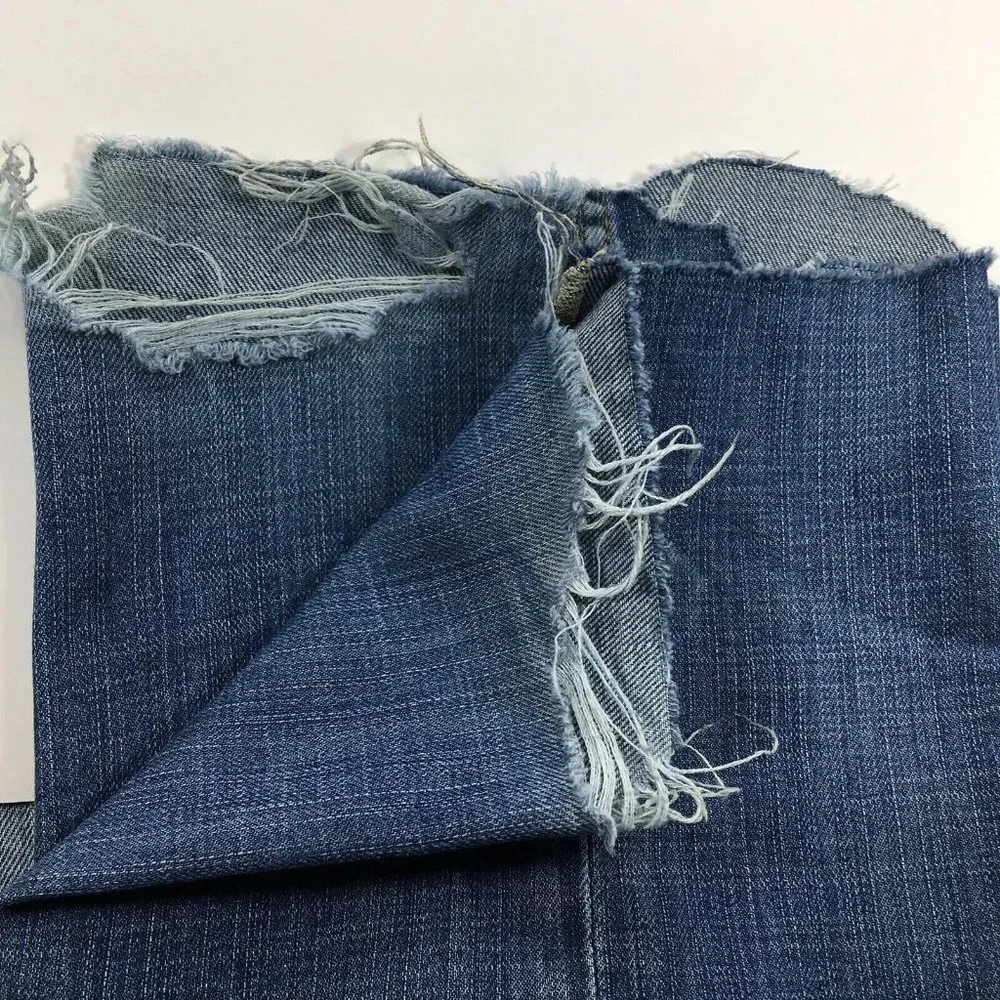 Buffalo‎ David Bitton Mens Blue Jeans 34X28 Boot Cut Ripped Rough Cuffs Denim